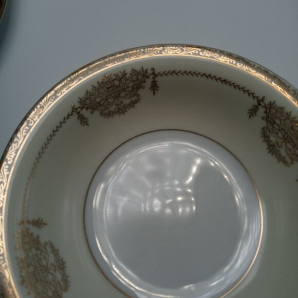 Noritake Bancroft Gold Trimmed Floral Basket Bowl 5481 Vintage - Picture 7 of 15